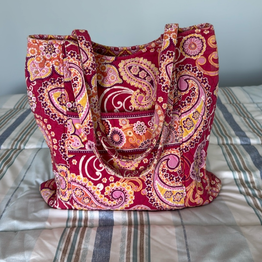 Vera Bradley Pink Paisley Tote Bag